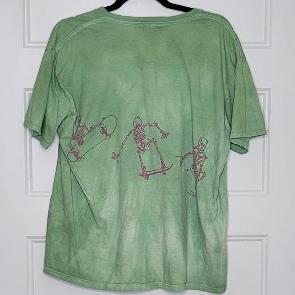 Women's OS Project Social Urban Outfitters Skateboarding Skeletons T-Shirt - Picture 3 of 3